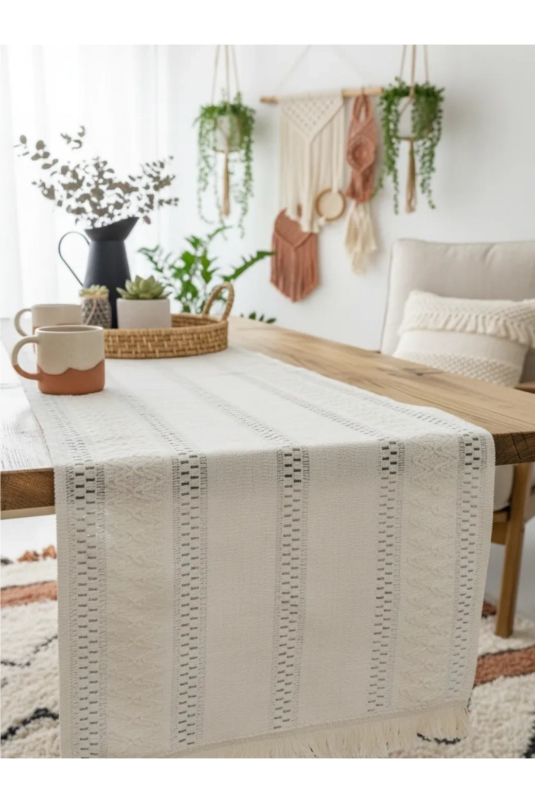 Ham Dantel Runner Masa Örtüsü 35 x 150