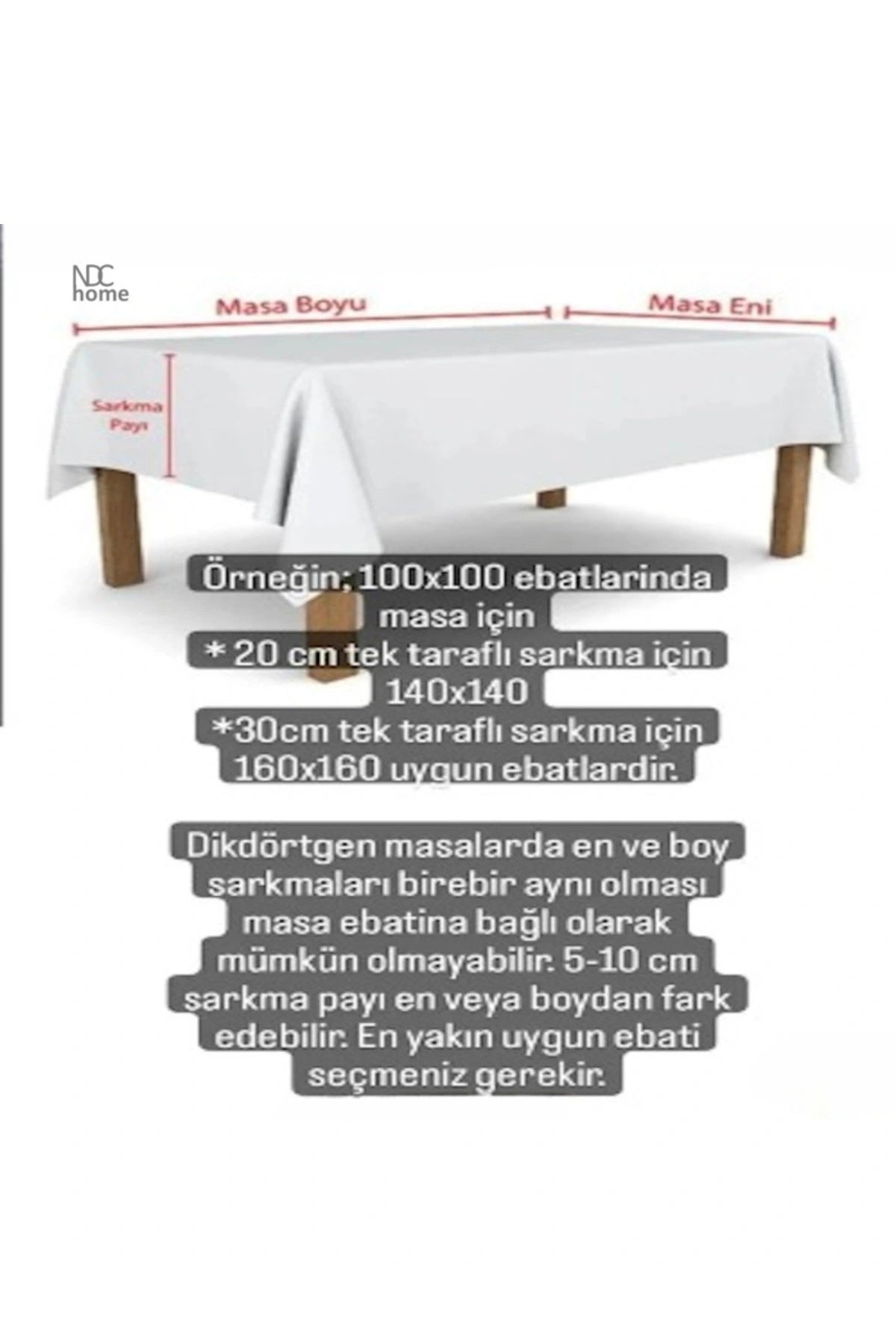 Bej Keten FIRFIRLI Masa Örtüsü