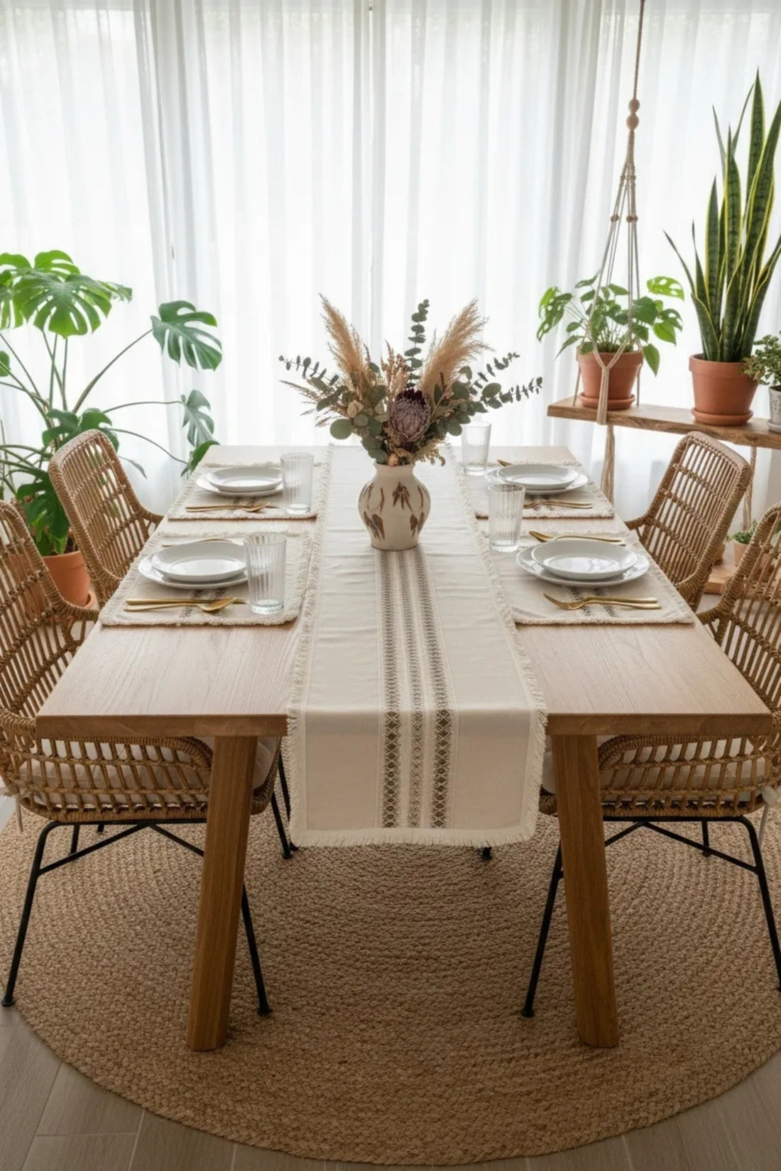 Ham Keten Krem 2li Vintage Runner ()