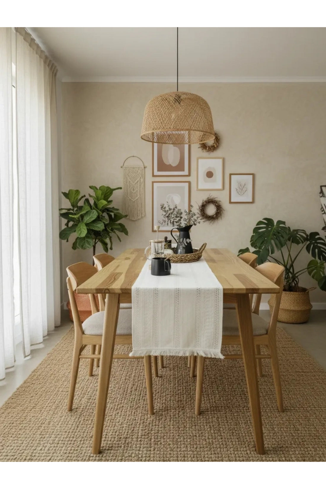 Ham Dantel Runner Masa Örtüsü 35 x 150